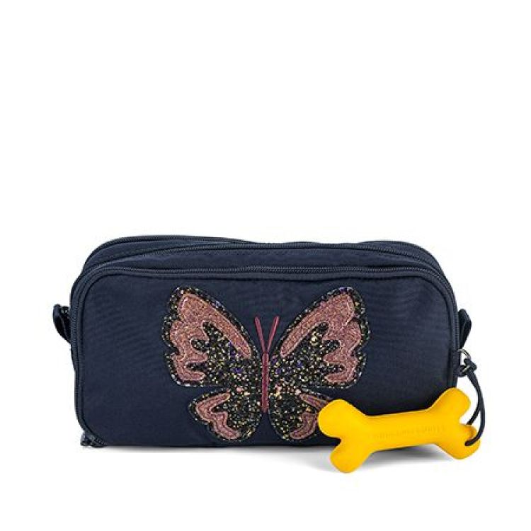 STONES and BONES Pennenzakken - Rowan 2.0 - Glitter Butterfly navy