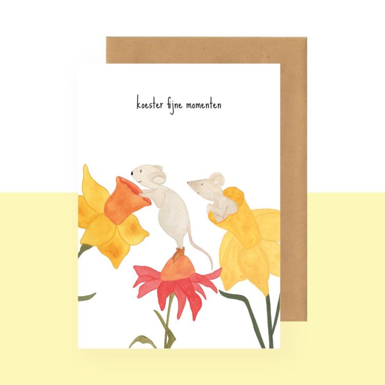 Studio Bertha Postkaart - Koester fijne momenten