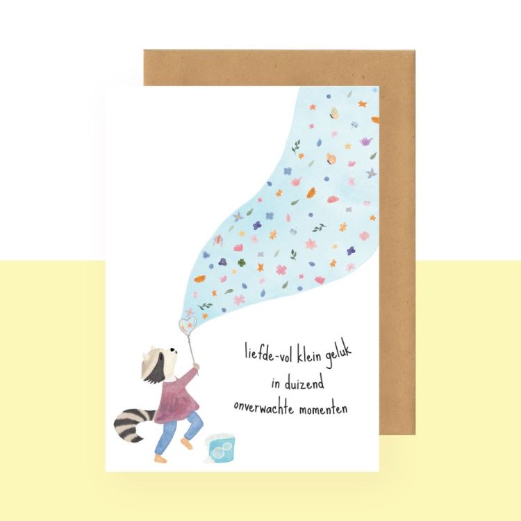 Studio Bertha Postkaart - Liefde-vol klein geluk in duizend onverwachte momenten