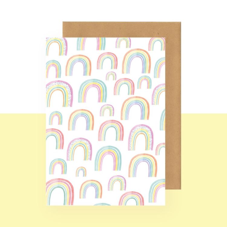Studio Bertha Postkaart - Regenbogen