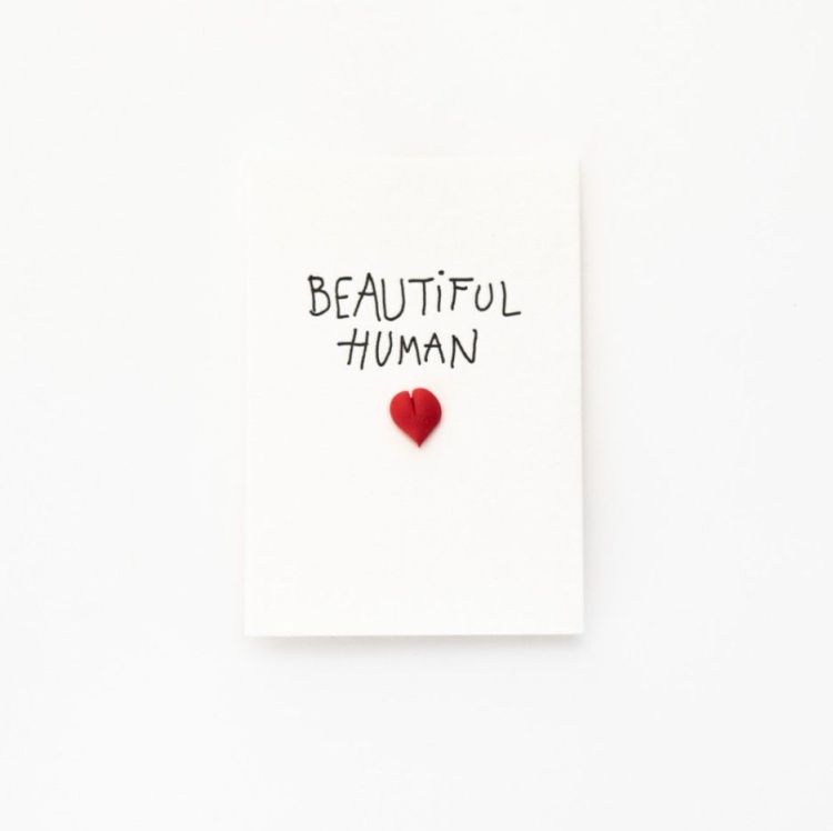 Studio Flash Kaartje met pin - Beautiful human Studio Flash Kaartje met pin - Beautiful human