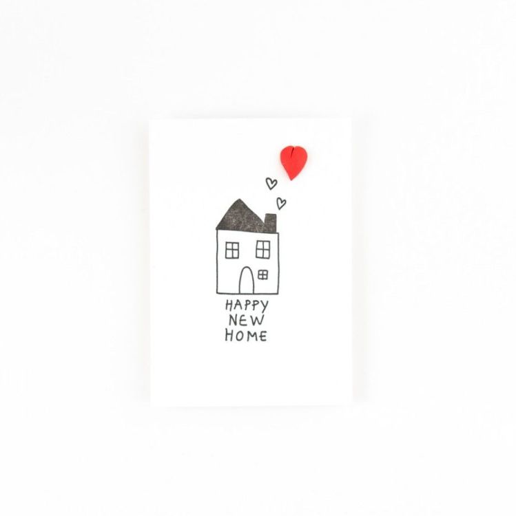 Studio Flash Kaartje met pin - Happy new home