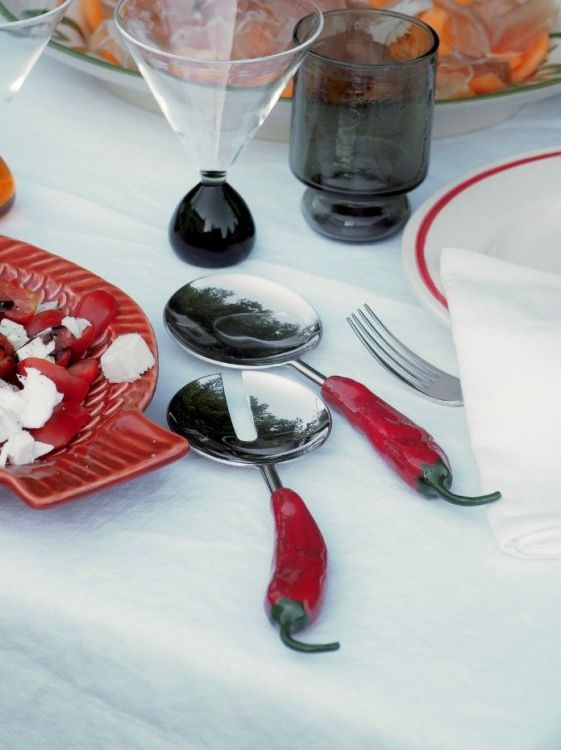 Studio Noticed Salade bestek - Red pepper