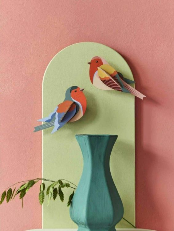 Studio Roof Wall art - Roodborstjes