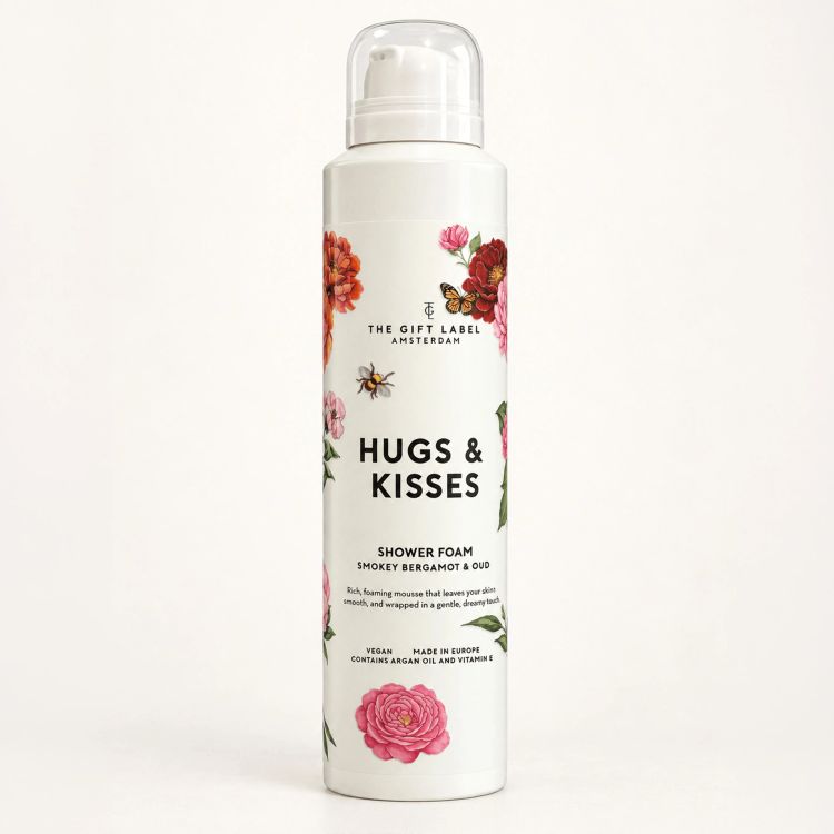 The Gift Label Doucheschuim - Hugs & kisses