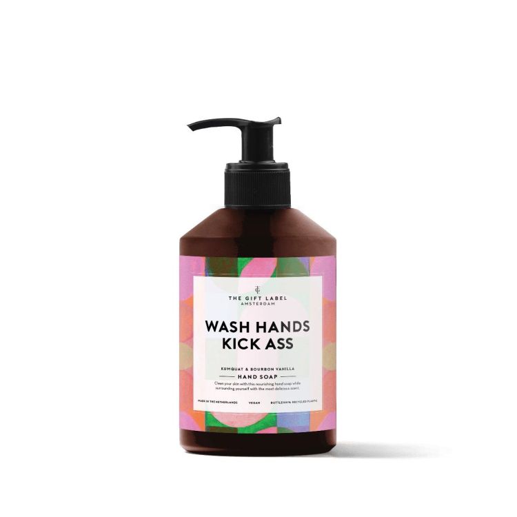 The Gift Label Handzeep - Wash hands kick ass