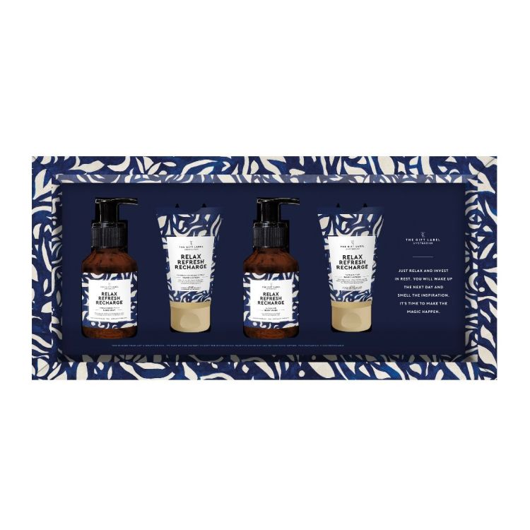 The Gift Label Luxe gift set - Relax Refresh Recharge