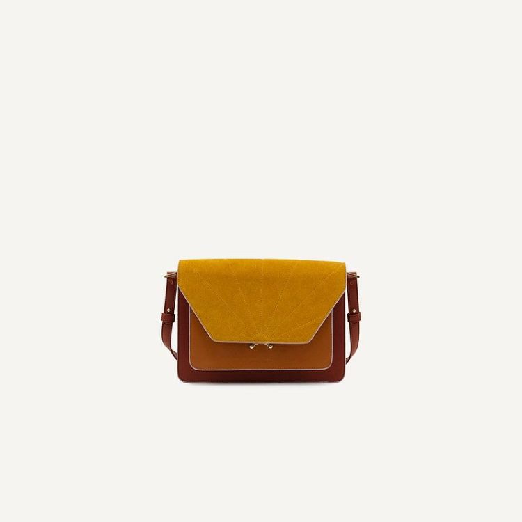 The Sticky Sis Club Shoulder bag | satchel | coloré | brick red + sunset orange + honey gold