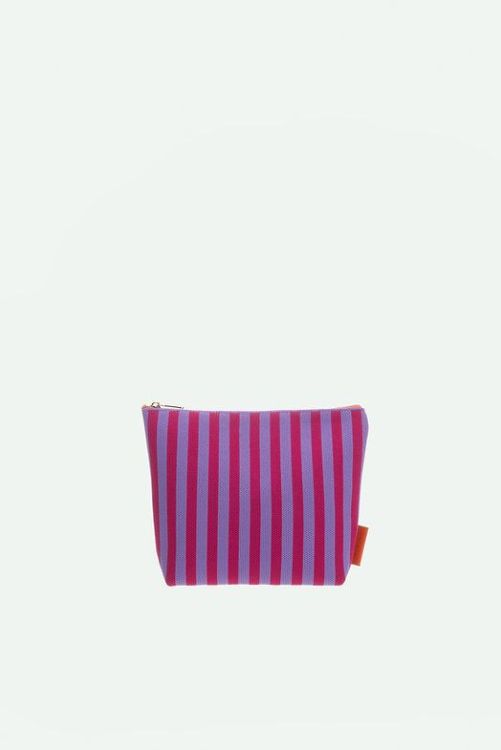 The Sticky Sis Club Toiletry bag | il sole | knitted stripes | positano purple + sunset lilac