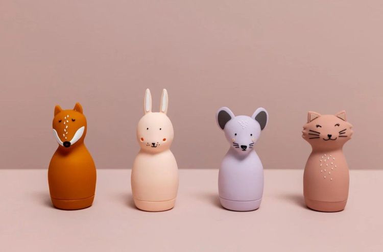 Trixie Badspeelgoed - Sproeiende dieren - Mrs. Cat & Mrs. Mouse