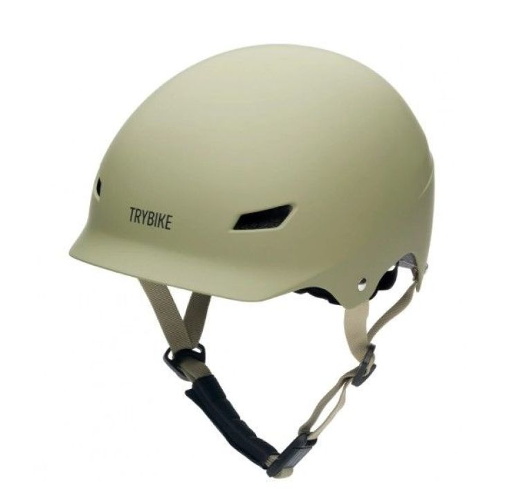 Trybike Helm - Vintage groen - S/M