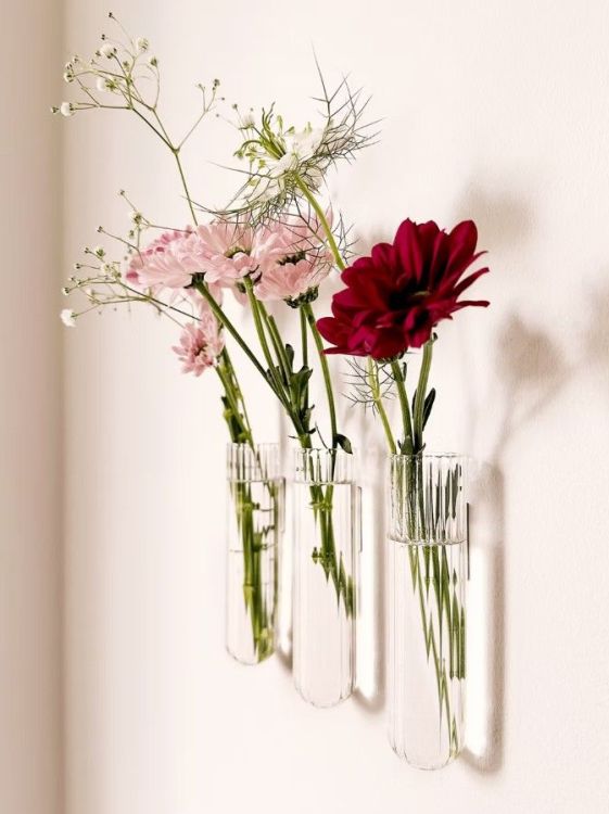 Walleaf Muurdecoratie - Transparant Ribbed - 3-pack