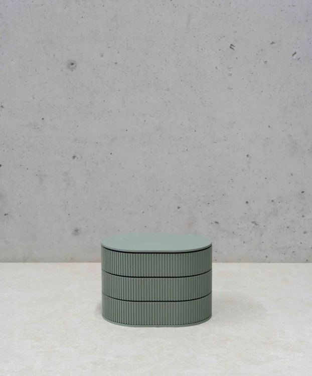 Wavy Juwelendoos - Muted green