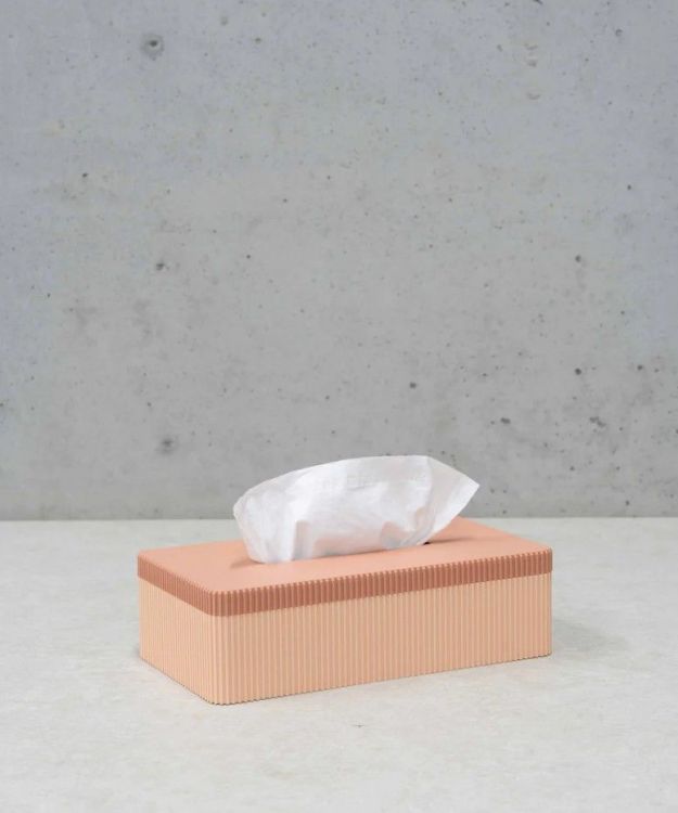 Wavy Tissue box - Nude/Sandy Blush