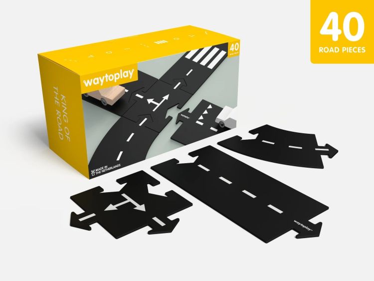 Waytoplay Flexibele autobaan - 40 delen - King of the road