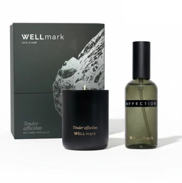 Wellmark Giftset - Tender affection (roomspray/geurkaars) Wellmark Giftset - Tender affection (roomspray/geurkaars)