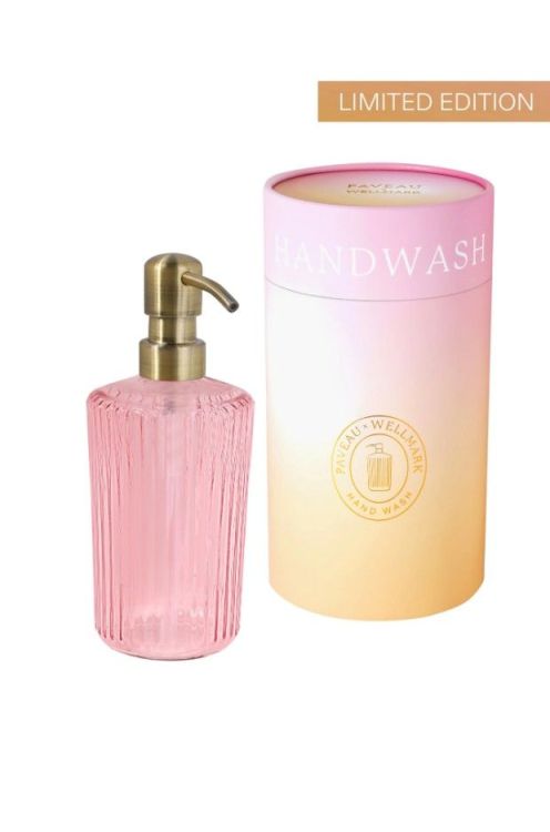 Wellmark Wellmark <span class='gold'>x</span> Paveau handzeep - Fresh linin (roze) - 350 ml Wellmark Wellmark <span class='gold'>x</span> Paveau handzeep - Fresh linin (roze) - 350 ml