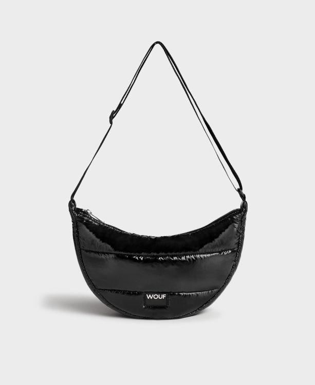 Wouf Crossbody bag - Black Glossy