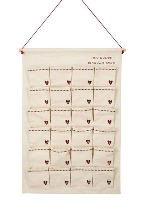 Zusss Adventkalender - Fijne dagen wit/rood