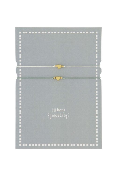 Zusss Ansichtkaart met vriendschapsarmbandje - Jij bent geweldig