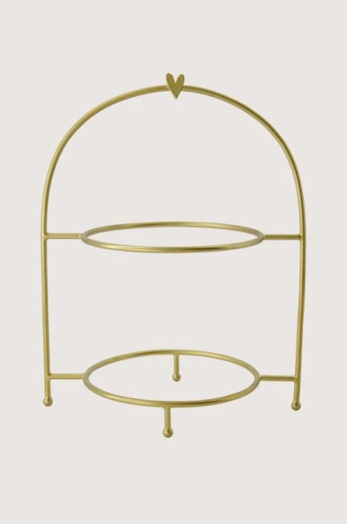Zusss Etagere - Metaal - Hartje goud