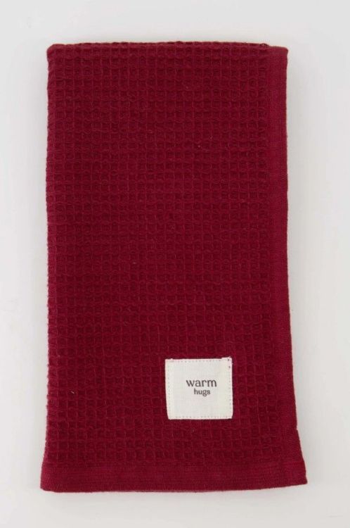 Zusss Gastendoek - Warm hugs donkerrood Zusss Gastendoek - Warm hugs donkerrood