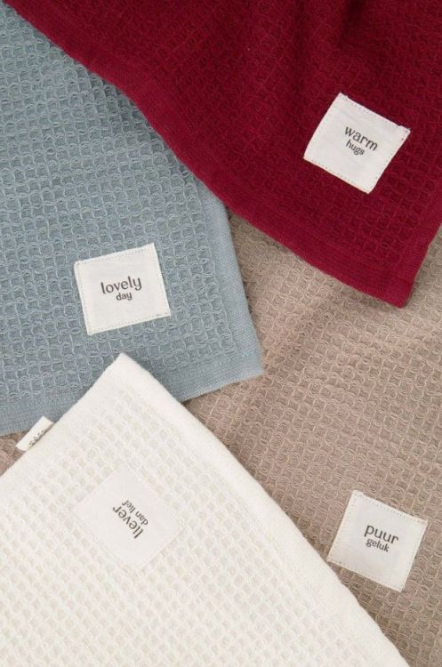 Zusss Gastendoek - Warm hugs donkerrood