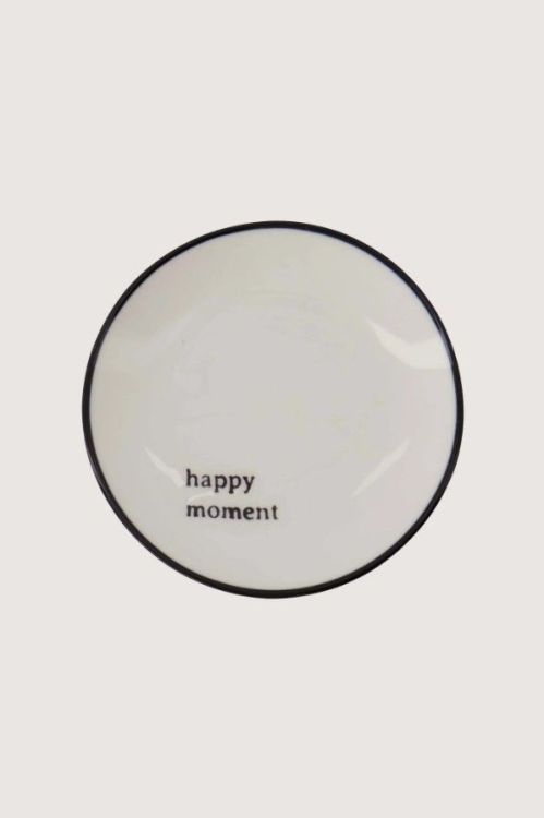 Zusss Gebaksbordje - Happy moment - Wit