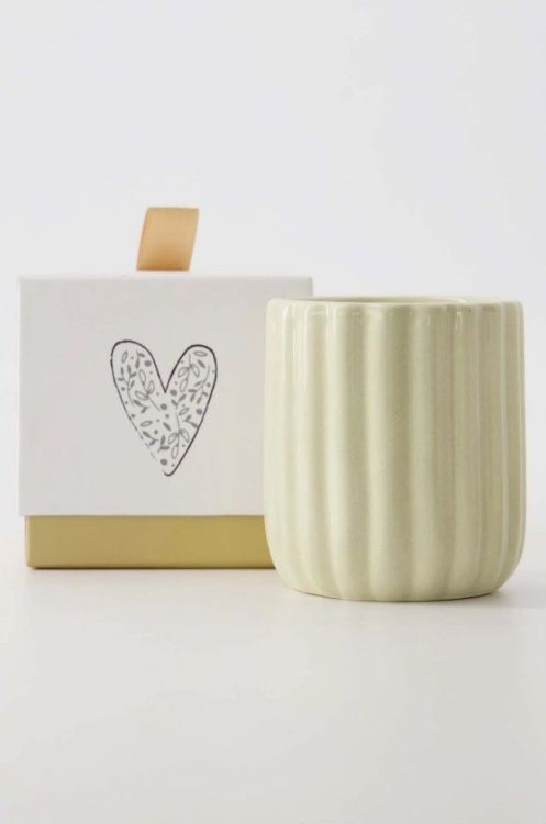 Zusss Geurkaars in doosje - Hartje - beige