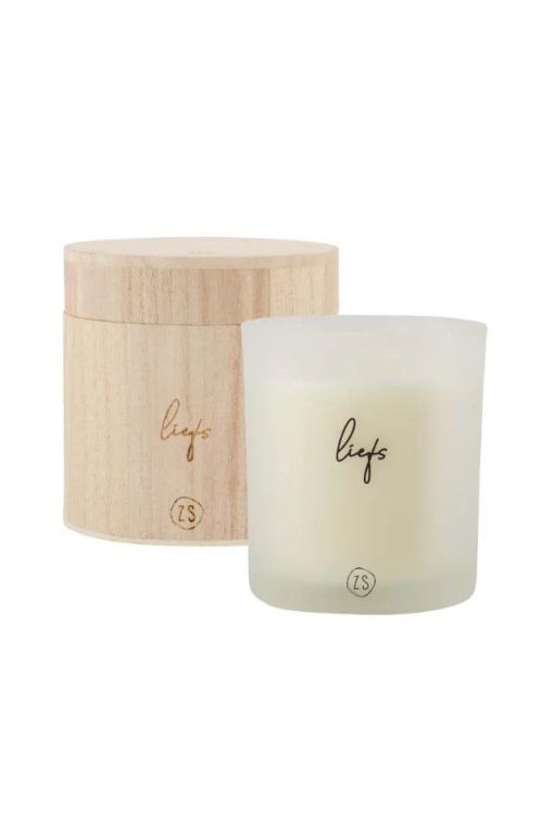 Zusss Geurkaars in houten potje - Liefs Zusss Geurkaars in houten potje - Liefs