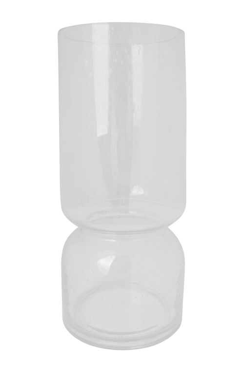 Zusss Glazen vaas met bubbeltjes L - Glas