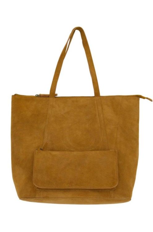 Zusss Grote shopper - Suede - Bruin Zusss Grote shopper - Suede - Bruin