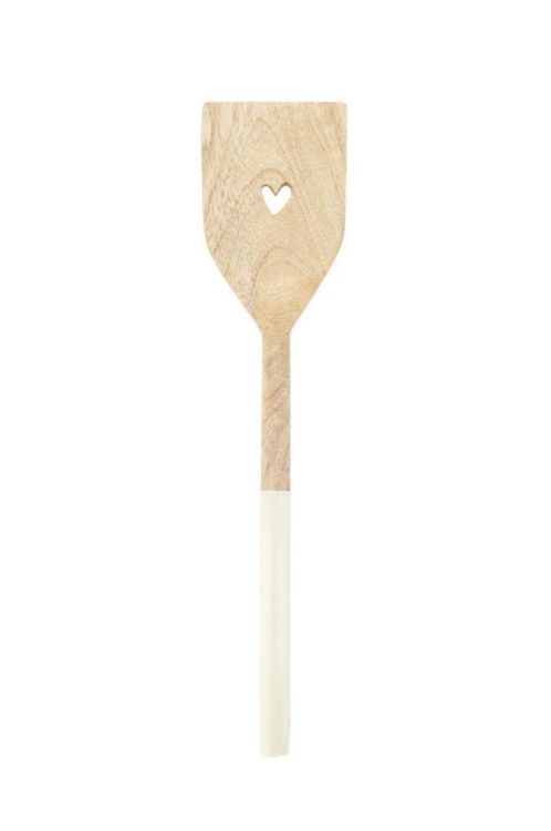 Zusss Houten spatel - Hartje - naturel/hout