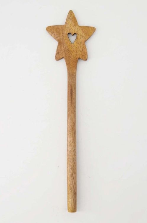 Zusss Houten spatel - Ster / naturel Zusss Houten spatel - Ster / naturel