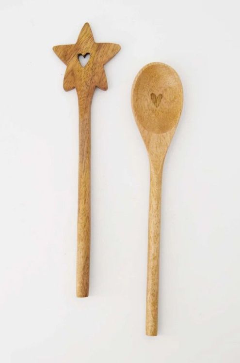 Zusss Houten spatel - Ster / naturel