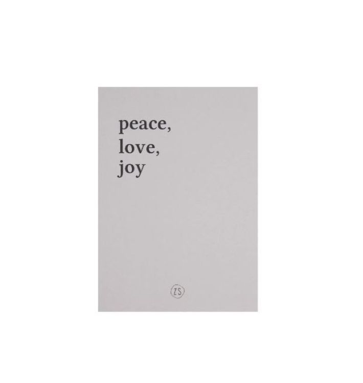 Zusss Kaart - Peace, love, joy
