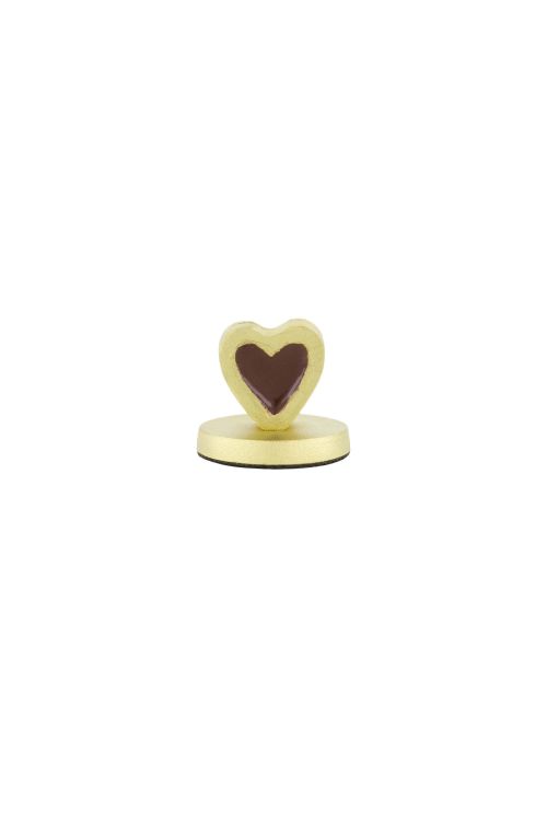 Zusss Kaartenstandaard - hartje - Goud/ bruin
