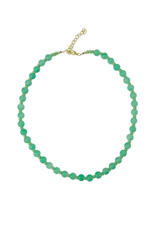 Zusss Ketting met kralen - Jadegroen