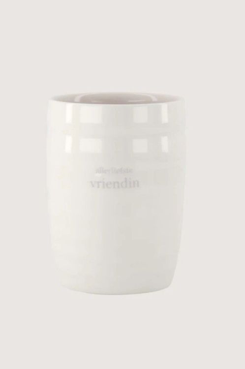 Zusss Koffiemok Allerliefste vriendin - Wit/lila