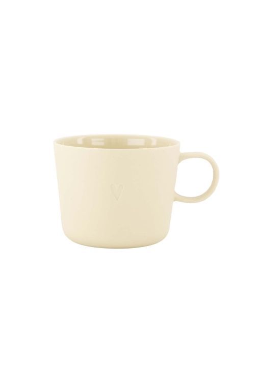 Zusss Koffiemok - Cappuccino - Hart - warm zand Zusss Koffiemok - Cappuccino - Hart - warm zand