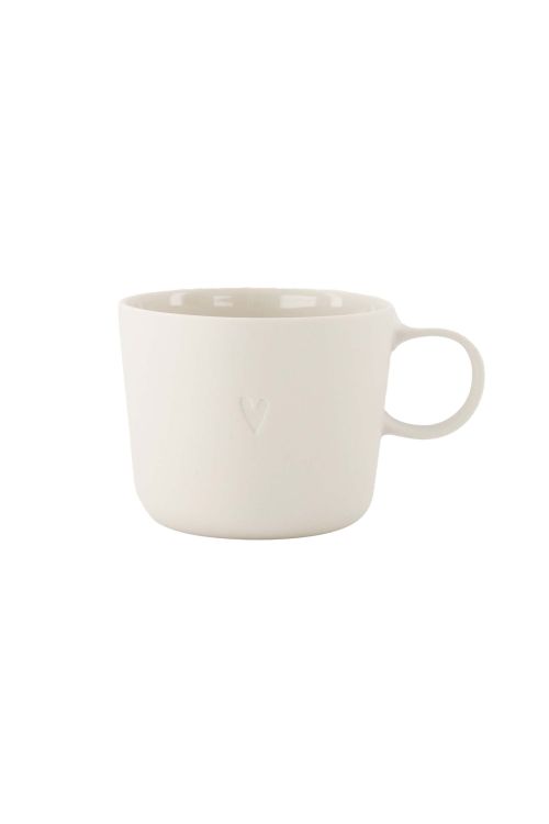 Zusss Koffiemok - Cappuccino - Hart - Zand Zusss Koffiemok - Cappuccino - Hart - Zand