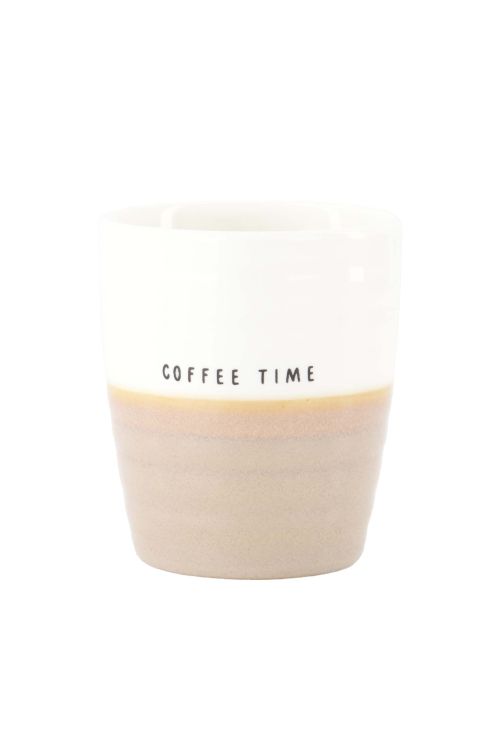 Zusss Koffiemok - Coffee time - wit/bruin