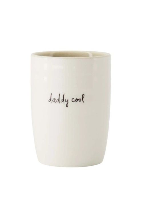 Zusss Koffiemok Daddy Cool - Wit/zwart