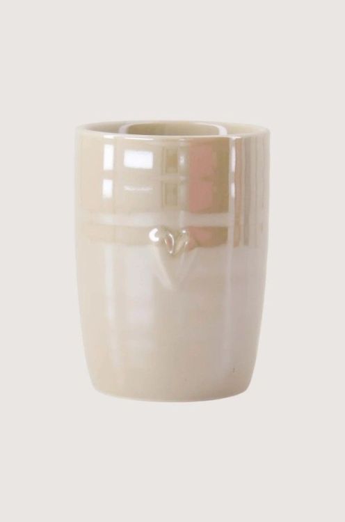 Zusss Koffiemok - Hartje - Parelmoer/zand