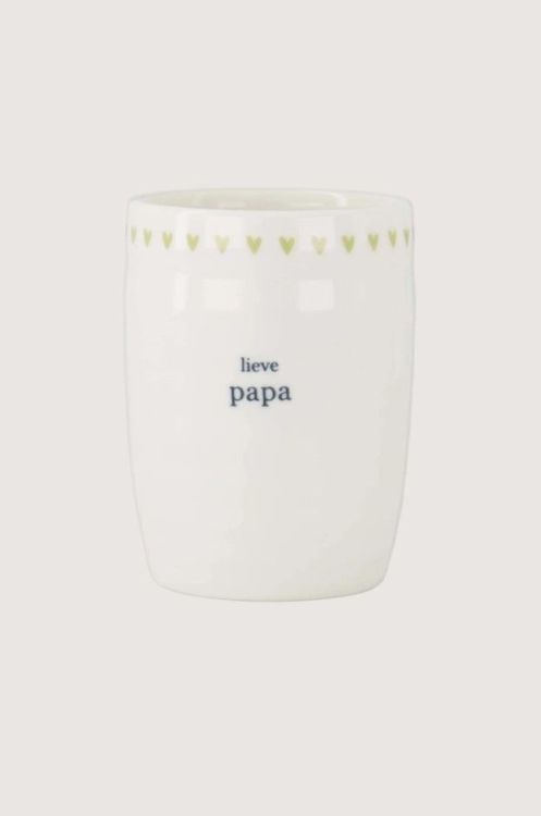 Zusss Koffiemok - Lieve papa - wit/groen