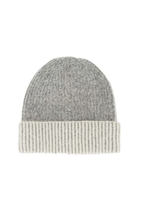 Zusss Muts met tipping - grijs Zusss Muts met tipping - grijs