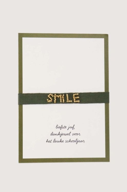 Zusss Postkaart met armband - Liefste juf