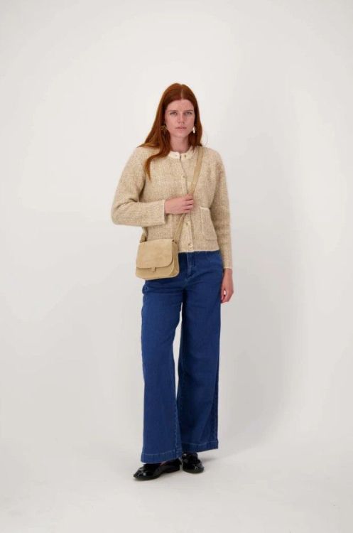 Zusss Schoudertas Suede -  Beige