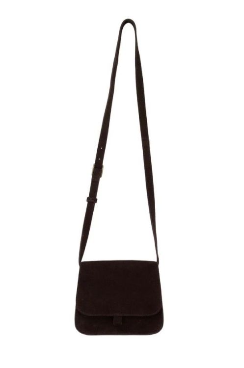 Zusss Schoudertas Suede -  Chocolade bruin Zusss Schoudertas Suede -  Chocolade bruin