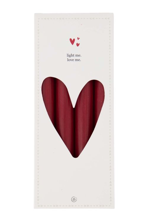 Zusss Set van 4 rustieke kaarsen 20cm - Port